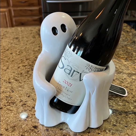 Wild Eye Designs | Ghost Wine Bottle Holder & Halloween Inspired Wine Charm Set - Picture 4 of 8
